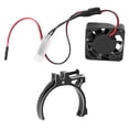 thumbnail image 6 of Metal Holding Clip Heat Sink with Temperature Sensor Fan Accessory for 1/8 1/10 Carblack, 6 of 8
