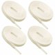 thumbnail image 2 of Guardurnaity 4 piezas de cordones planos para entrenador de una sola capa de 8mm, cordones de repuesto para zapatos, accesorios para correr, zapatos Accesorios de calzado Beige, 2 of 6
