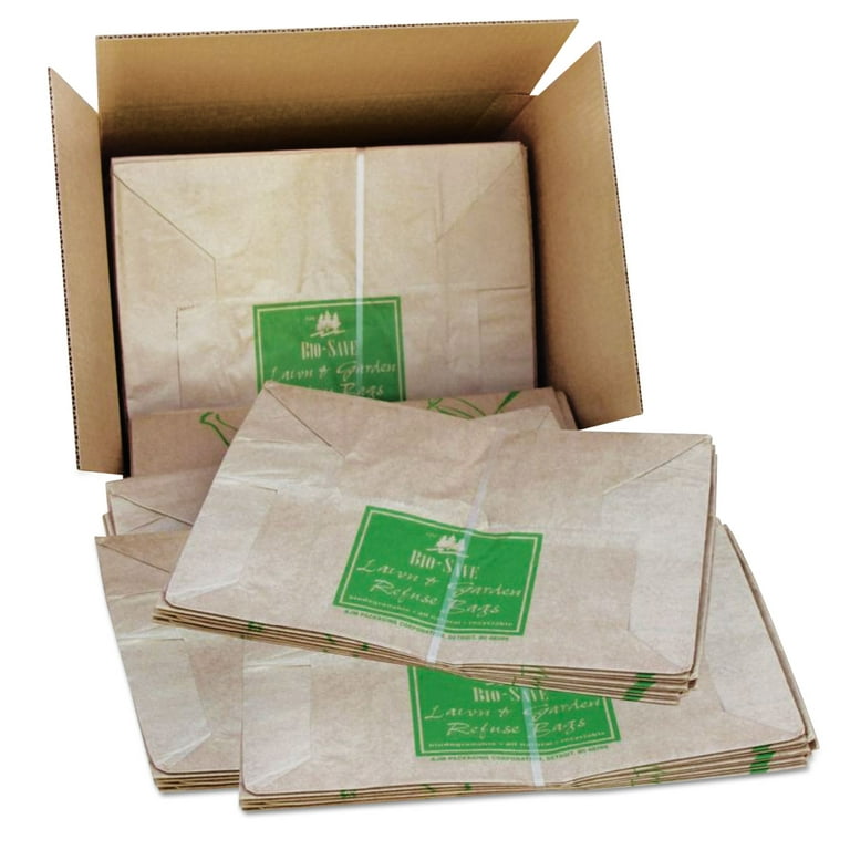 MERRYHAPY 5pcs paper Christmas waste bag Kraft paper bag leaf universal  plant Leaves Waste Bag gift box Reusable Leaf Bags vegetable Storage Bag  for