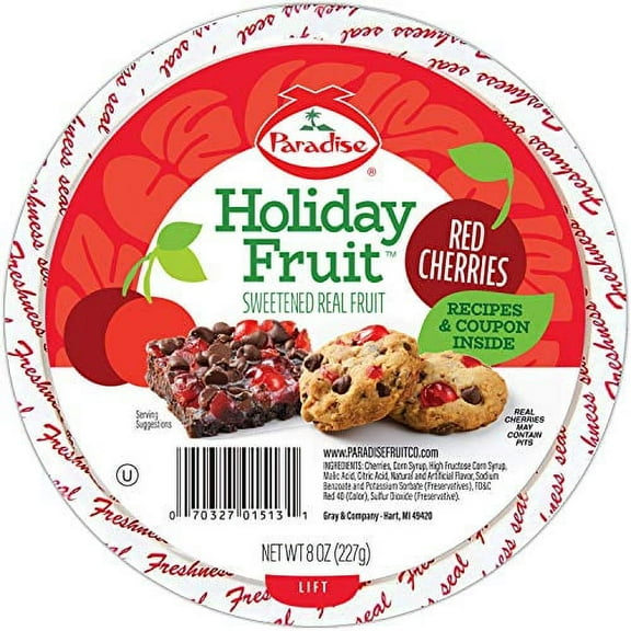 Paradise Paradise Cherry Halves, 8 oz