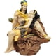 thumbnail image 1 of MORÍN Imágenes | Figura decorativa | Azteca con mujer durmiendo sobre piedra 22 |cm | Resina pintada a mano, 1 of 4