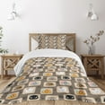 thumbnail image 3 of Ambesonne Cat Quilted Bedspread Set 2 Pcs, Patchwork Style Silly Faces, Twin Size, Multicolor, 3 of 6