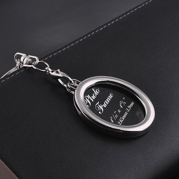 OUNONA 5-Piece Photo Frame Key Chain Set, Key Holder Gift for Family, Couples, and Loved