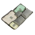 thumbnail image 1 of Bolsa de viaje de 6 piezas, impermeable, para guardar equipaje, con cubos de embalaje para maletas, color gris., 1 of 12