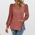 thumbnail image 2 of Yievot Womens Long Sleeve Shirts Lightweight Sweaters Business Dressy Casual Blouses Lace Tops Fall Fashion Clothes, 2 of 6