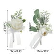 thumbnail image 2 of Wedding Artificial Rose Wrist Corsage Boutonniere Party Prom Bracelet Brooch Pin, 2 of 15