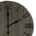 thumbnail image 6 of Elegant Designs Handsome 21" Rustic Farmhouse Wood Wall Clock, Rustic Gray, 6 of 7