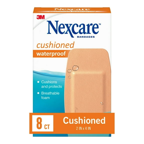 Nexcare Active Waterproof Bandages, Knee and Elbow, 8 Count