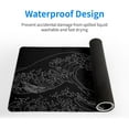 thumbnail image 4 of Japanese Sea Wave Large Mouse Pad, Anime Black Gaming, Extended Kanagawa Mat Desk Pad, 3mm Thick Long Non-Slip Rubber Base Mice Pad, 31.5 X 11.8 Inch, 4 of 6