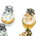 thumbnail image 4 of CakeDrake Graduation Cake Topper Decor Senior Picks 12 Pack Gold Silver, 4 of 8