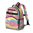 thumbnail image 2 of Pastel Wave Star Pattern Backpack for School,Cute School Bag,Schoolbag with Adjustable Shoulder Straps & Padded Back,15.25"x11.5"x5.25", 2 of 5