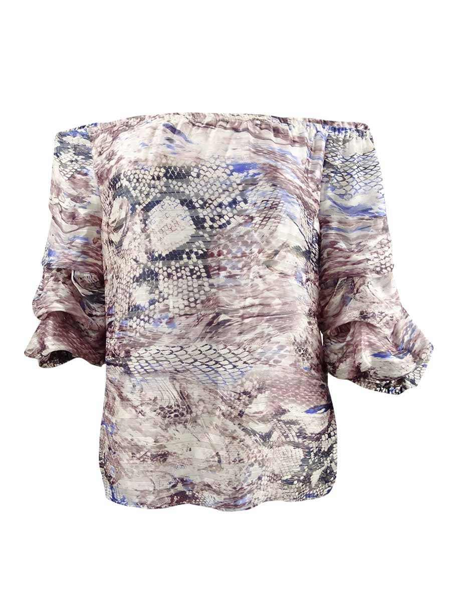 msk embellished chiffon blouse