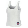 thumbnail image 2 of Women's WEAR by Erin Andrews Cream Chicago Cubs Plus Size Cozy Scoop Neck Tank Top & Pants Set, 2 of 5