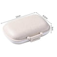 thumbnail image 2 of Wheat straw portable 8-compartment sealed pill box waterproof and moisture-proof one-week pill packaging storage box, 2 of 5