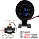 thumbnail image 1 of Universal 2 In 1 Car Round Lcd Digital Water Temperature Gauge With Water Temp Joint Pipe Sensor 10mm Adapter Voltmeter 12v/24v, 1 of 1