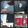 thumbnail image 2 of Marine Corps Vinyl Decal Eagle Globe & Anchor - United States Marine Corps - USMC Vinyl Decals - Set of 4 4" White EGA Emblem Anchor Vinyl Decal, 2 of 3