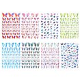 thumbnail image 4 of 1 pieza mariposa pegatina para uñas 3D Flash brillante lámina para uñas DIY calcomanía para decor Irfora Etiqueta engomada del clavo, 4 of 7