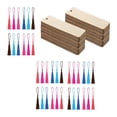 thumbnail image 4 of AMLESO Ensemble de 36 Marque-Pages en Bois Étiquettes Suspendues Panneau en Bois pour Jeu Enfants Étudiants, 4 of 8