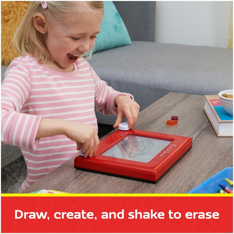 Etch A Sketch, Classic Red Drawing Toy with Magic Screen, for Ages 3 and Up  : : Home