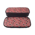 thumbnail image 5 of Lsque Cute Tomato Printed Big Capacity PU Leather Pencil Case Large Pencil Pouch Stationery Pen Bag Pencil Holder for Teen, 5 of 6