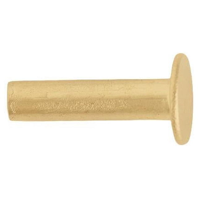 Zelikovitz Tubular Rivets – Brass or Copper Plated – 100 Pack – 5/16", 7/16", 9/16" for Leathercraft & DIY