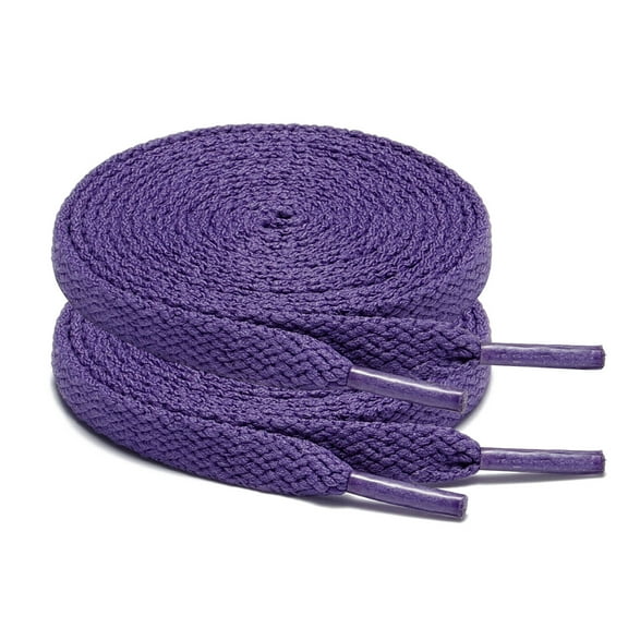 2Pair 24 27 36 45 63 72 Inch Flat Shoelaces Replacement for Sneakers Boot Purple