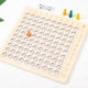 thumbnail image 1 of Tablero de suma de multiplicación de matemáticas de madera, tablero de mesa de matemáticas, aprendizaje preescolar educativo Montessori manipuladores CUTICAT tabla de multiplicar, 1 of 8