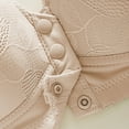 thumbnail image 4 of SMihono Fashion Moona Bra - Front Closure Breathable Bra for Seniors, Moona Bra Womens Solid Lace Wireless Push up Bra Gray 42/95, 4 of 6