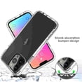 thumbnail image 2 of for iPhone 16 Pro Max Case, Cover for iPhone 16 Pro Max, Hybrid 2 in 1 Slim Fit Shockproof Heavy Duty Protection Shock Resistant Sturdy Crystal Clear [Not Yellow] Case, Non Front Cover, Clear, 2 of 6