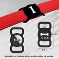 thumbnail image 2 of Airtag Dog Collar Holder 2 Pack Airtag Holder Flexible Silicone Protective Case Compatible for GPS Tracker for Pet Loop Holder Dog Cat Collar Accessories - (2 Pcs Black), 2 of 5