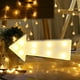 thumbnail image 1 of Xihbxyly Luz Led con Letras Del Alfabeto, Luz Nocturna Blanca Cálida, Decoración Tropical Suave y Brillante, para Pared o de Pie, Ideal para Mesas de Fiesta, para Uso En Fiestas En Casa o En Clubes,, 1 of 3