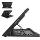 thumbnail image 4 of Laptop Cooler Cooling Pad Base USB 2 Fans Adjustable Angle Mounts for Notebook(Black), 4 of 5