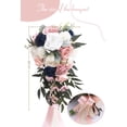 thumbnail image 3 of Ramos de Boda Serwalin para Novia y Damas de Honor Rosa Azul, 3 of 8