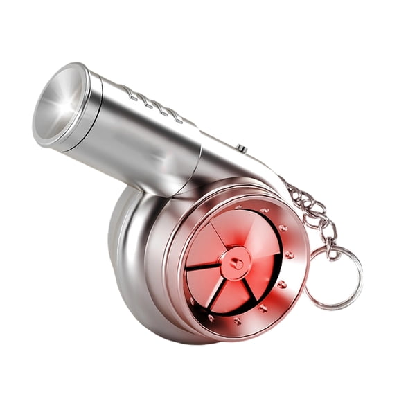 Light Up Turbocharging Keyring with Auditory Feature Design Key Decoration Gift Toy for Outdoor and Family Fun