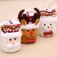 thumbnail image 2 of Bewildely Medias navideñas Papá Noel Elk Calcetines de Navidad Reutilizables Durable Festival Prop Multiusos Fiesta Bolsa de dulces Gran capacidad Kits de decoración para fiestas Los ancianos Bewildely HA069617-01, 2 of 6