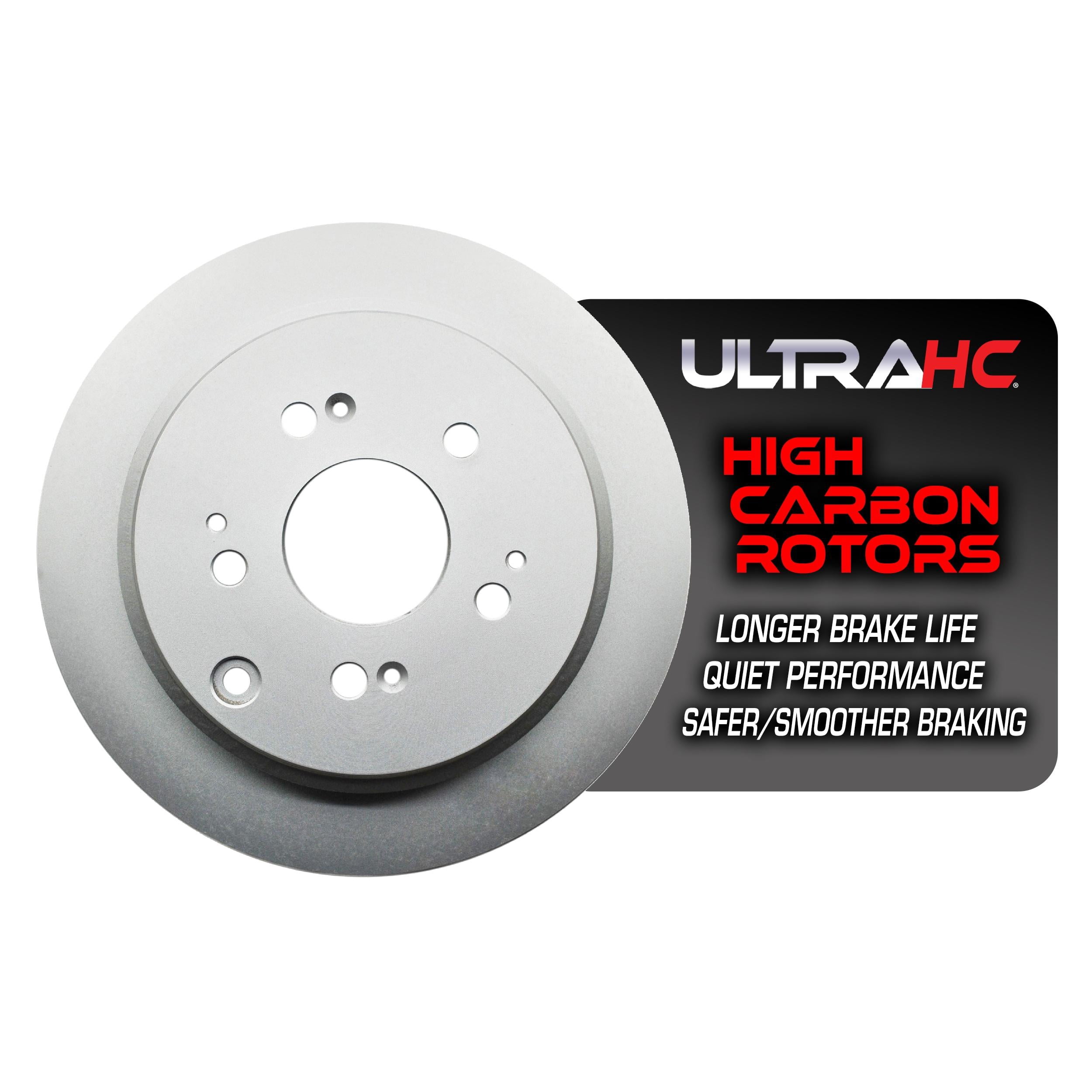 UltraHC Coated High Carbon Brake Rotor Bundle, Front and Back Fits select: 2005-2010 HONDA ODYSSEY