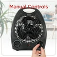 thumbnail image 3 of BLACK+DECKER Chauffage léger pour usage intérieur, chauffage infrarouge 1500 W avec protection contre la surchauffe, 3 of 7