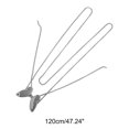 thumbnail image 3 of Ofertas Únicas 1 Pc Cadena de Cintura Mariposa Cordón Ajustable para Mujeres Tono Plateado, 3 of 6