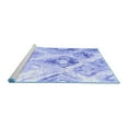 thumbnail image 2 of Ahgly Company Machine Washable Indoor Rectangle Abstract Blue Contemporary Area Rugs, 2' x 5', 2 of 4