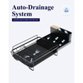 thumbnail image 4 of Sakugi Dish Drying Rack, Extendable Dish Drainer, Anti-Rust Dish Rack for Kitchen Counter, 26.2" x 12.9" x 7.2", Black, 4 of 10