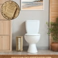 thumbnail image 3 of Casafield Toilet Paper Roll Holder with Lid - Natural, Fits 3 Rolls, Free Standing Seagrass Bath Tissue Storage Organizer for Bathroom, 3 of 8