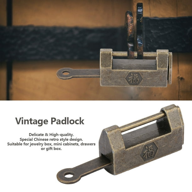 Old Fashioned Cabinet Locks Zinc Alloy Vintage Antique Chinese Old