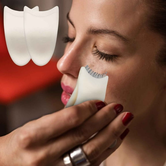 False Eyelash Tweezers, Eyelash Clips, Multi-Purpose Eyelash Extension Tool for Applying and Removing False Eyelashes, Plastic Material, Compact Size 6x3.5cm, Comfortable and Easy to Use