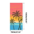thumbnail image 2 of Microfiber Sand Free Beach Towel Thin Quick Dry Super Absorbent Large Lightweight Towels for Travel Sports Pool Swimming Bath Yoga Girls Women Adults Boho Palm Tree ，59×27.5in, 2 of 3