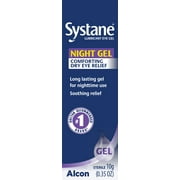 Systane Lubricant Eye Drop Gel for Nighttime Protection and Dry Eye Relief, 10g