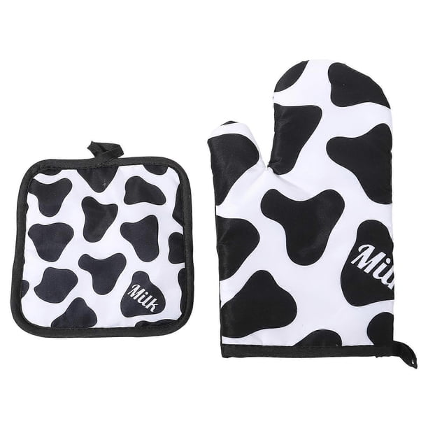 1 Set of Heat Resistant Microwave Oven Mitts Anti-scald Baking Mittens