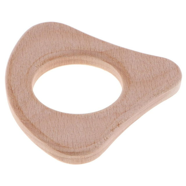 de Mordedores de Natural para Bebés, Juguetes de Confort para Montessori de Agarre Y Dentición Educativos Tempranos Baoblaze Mordedor de madera