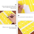 thumbnail image 5 of FRCOLOR Durable Tags 10Pcs Durable A4 Self-adhesive Sticker Creative Identification Tags (Yellow),11.81"X8.27"X0.04", 5 of 5