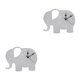 thumbnail image 1 of Matsuzay Unfinished Elephant Wall Clock Office Battery Operated Wooden Hanging Gris 2Conjunto, 1 of 1