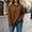 Brown-04, variant on Nugftut Sweatshirts for Women Round Neck Long Sleeve Pullover Tops Fashion Casual Pullover Shirts